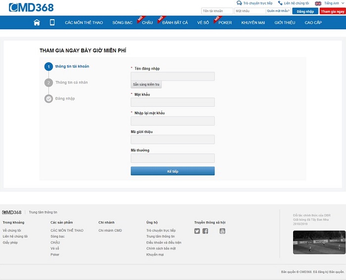 Cá cược tại CMD368 - Đẳng cấp của những màn cược đỉnh cao