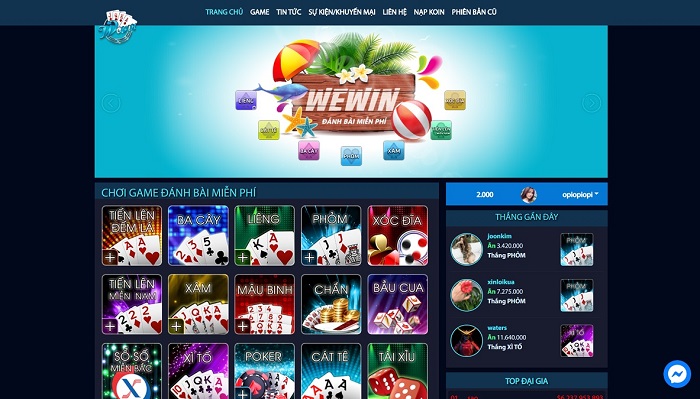 Weme Club - Sự lựa chọn web chơi bài trực tuyến tuyệt vời