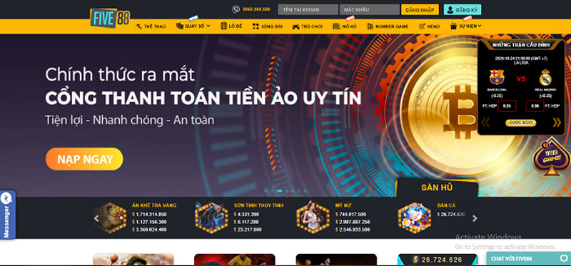 web cá cược five88
