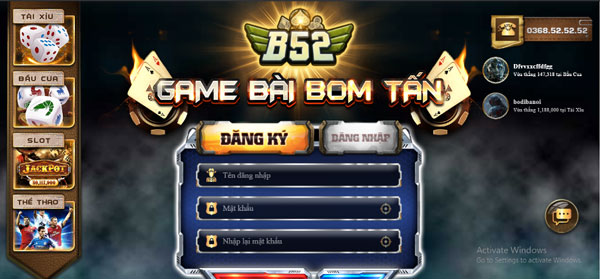 B52 hỗ trợ đổi tiền thật chỉ trong vòng vài phút